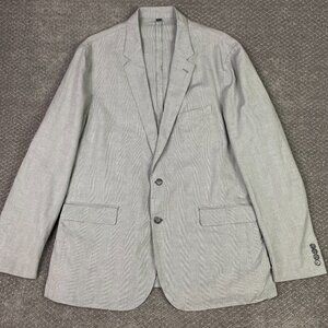 NWOT J. Crew Ludlow Baird McNutt Irish Linen Blazer Sport Coat Men's 46L Gray
